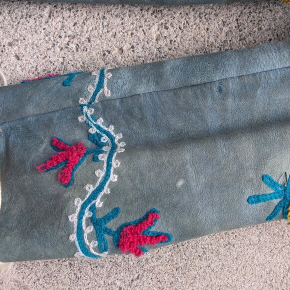 Afghan Shearling Embroidered Coat 70s - Picture 6 of 12